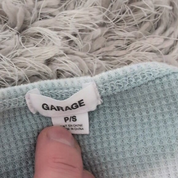 Garage waffle knit tie dye crop top - Picture 4 of 4